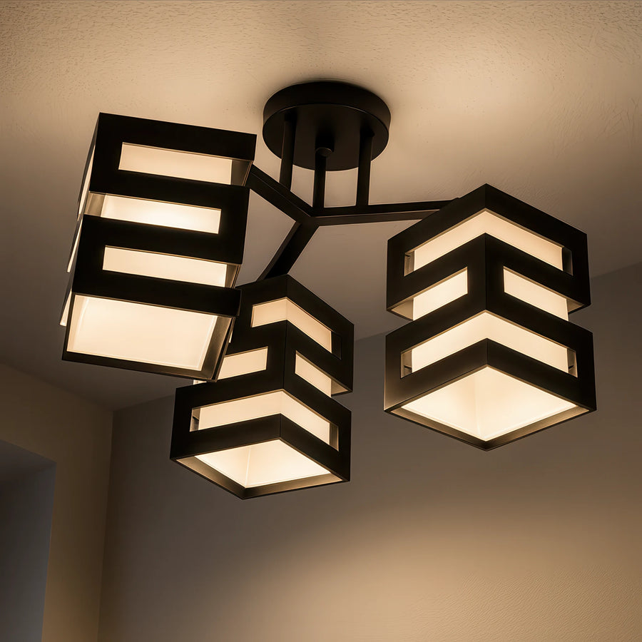 VANJA Chandelier with Square Lampshade, 3 X Socket E27 White / Black - 07_LC890-3.png
