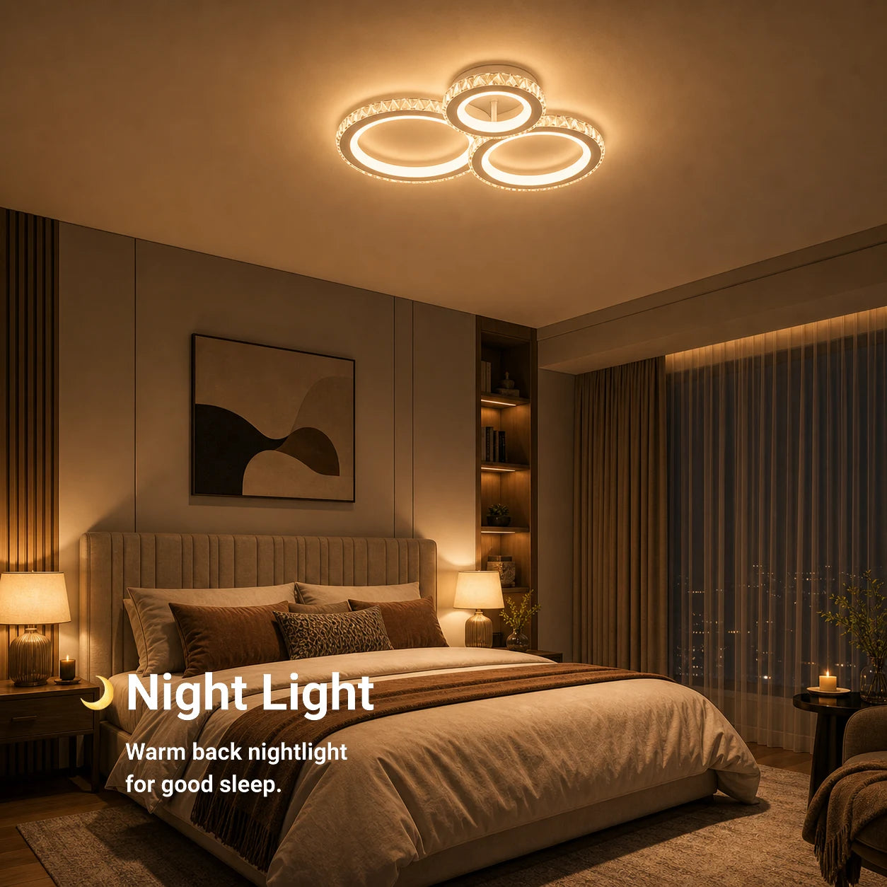 LED chandelier with remote control and crystal NOVA ROTONDA RGB 75W, 3 Circles, Cold/Warm/Neutral light, Dimmable, White - 07_LT073-3WH.png