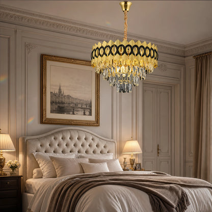 PIERREFONDS Elegance Crystal Chandelier 8x E14, Diameter 48.5cm, Shiny Gold, Adjustable Height - 08_CC8942-500.png