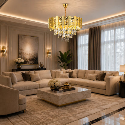 Crystal Chandelier PELES Petito 3xE14, Diameter 27cm, Shiny Gold, Adjustable Height - 08_CC8958 300GD.png