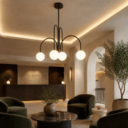 Chandelier with Shade, Torino, 4xE27, Black, Metal - 08_LC850-4BK.png