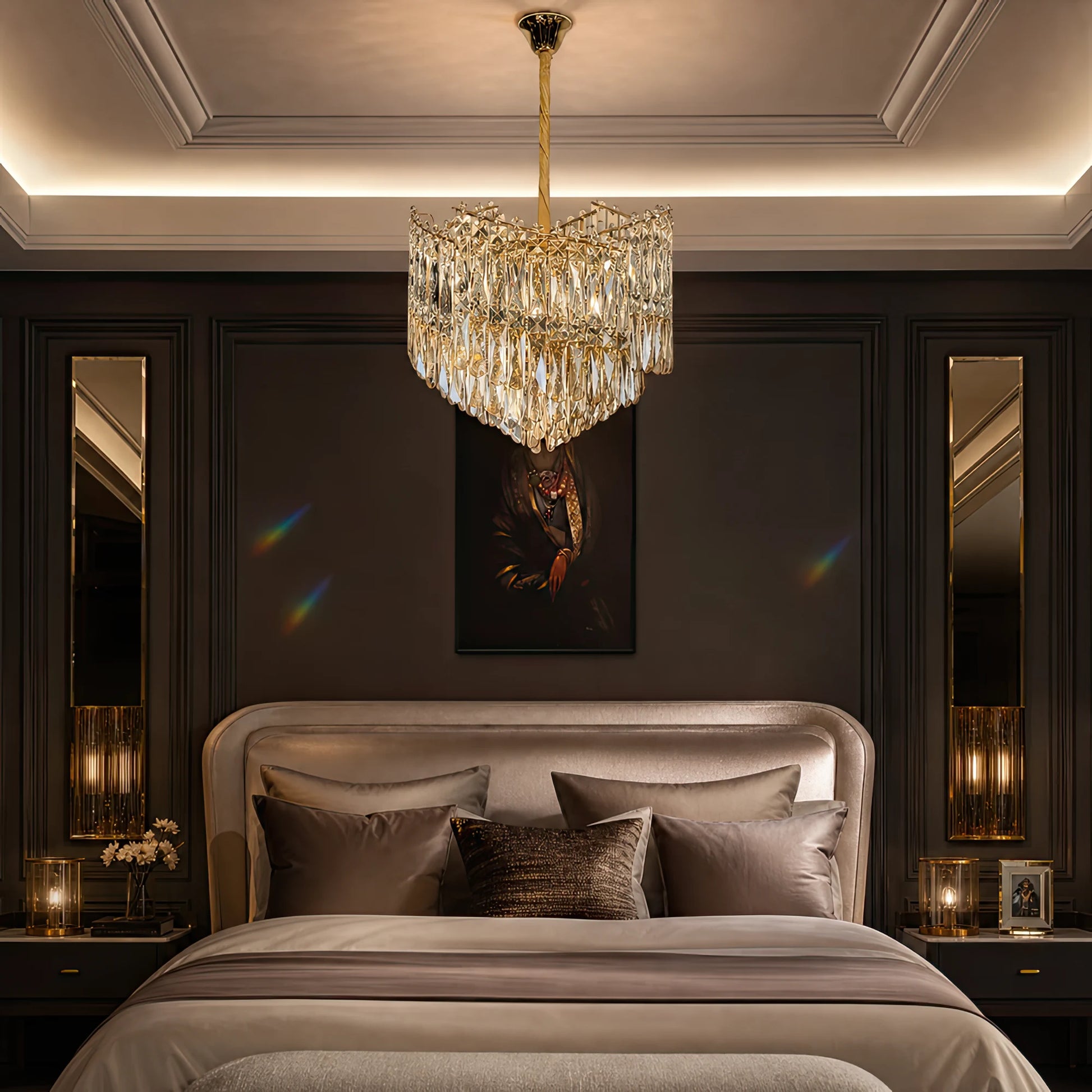 TOPKAPI Nobile Crystal Chandelier 6xE14, Diameter 40cm, Shiny Gold, Adjustable Height - 09_CC810-400GD.png