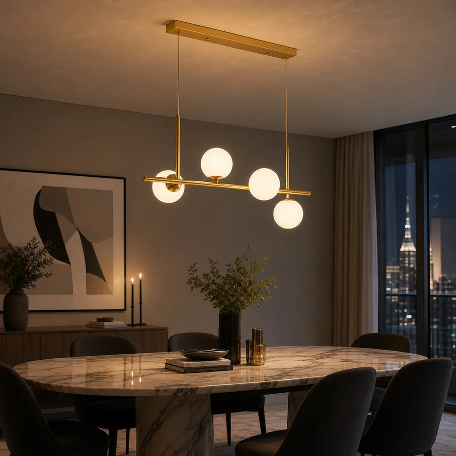 LOFT Pavilion Modern Bulb Chandelier, 4x G9, Gold, Metal, Height Adjustable - 09_LC800-4GD.png