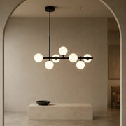 LOFT Pavilion modern bulb chandelier, 7x G9, Black, Metal, Height Adjustable - 09_LC800-7BK.png