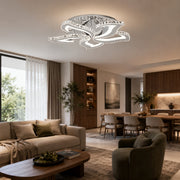 LED chandelier with remote control and crystal Alejandro RGB 88W, 5 Flowers, Cold/Warm/Neutral light, Dimable, Shiny Chrome - 09_LT071-5.png