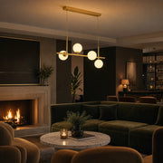 LOFT Pavilion Modern Light Bulb Chandelier, 4x G9, Gold, Metal, Height Adjustable - 10_LC800-4GD.png