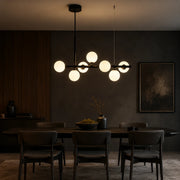 LOFT Pavilion modern bulb chandelier, 7x G9, Black, Metal, Height Adjustable - 10_LC800-7BK.png