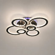 LED chandelier with remote control and crystal NOVA ROTONDA RGB 145W, 6 Circles, Cold/Warm/Neutral light, Dimmable, Black - 10_LT073-6BK.png