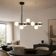 LOFT Pavilion Modern Bulb Chandelier, 7x G9, Black, Metal, Height Adjustable - 11_LC800-7BK.png