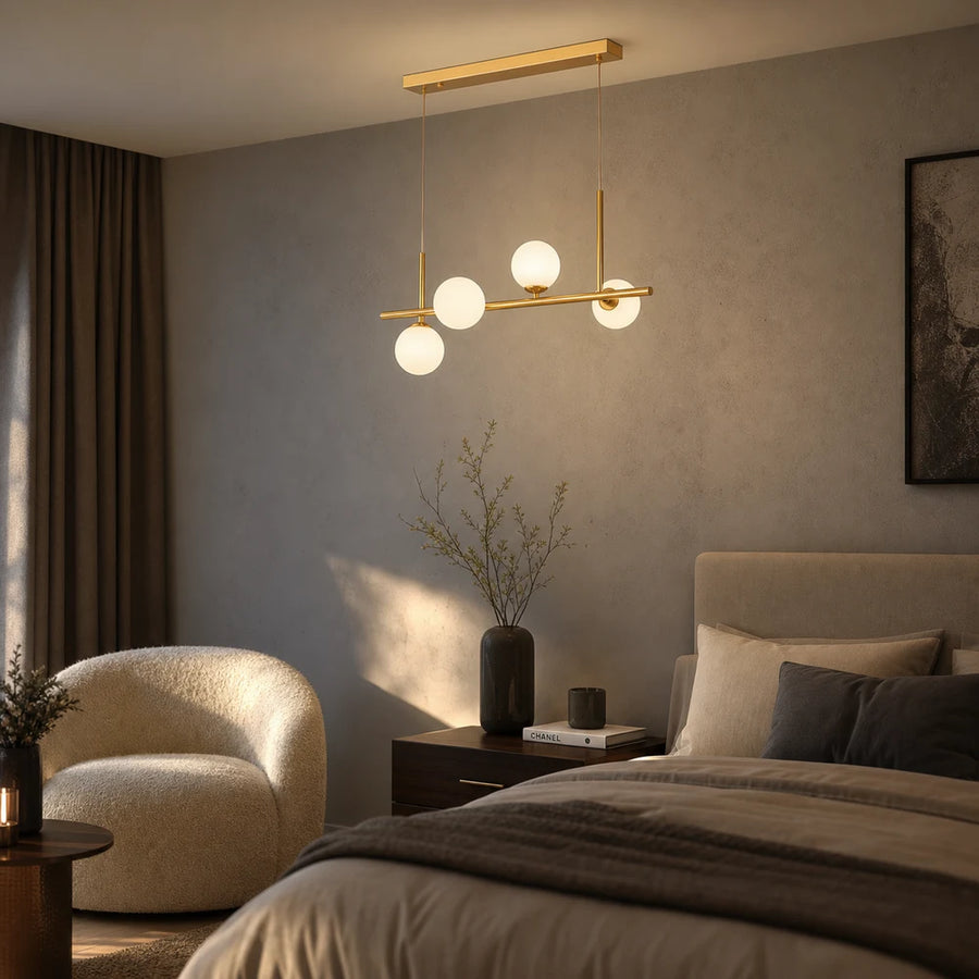 LOFT Pavilion Modern Bulb Chandelier, 4x G9, Gold, Metal, Height Adjustable - 12_LC800-4GD.png