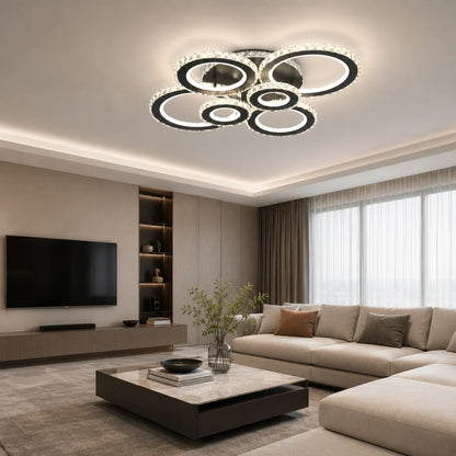 LED chandelier with remote control and crystal NOVA ROTONDA RGB 145W, 6 Circles, Cold/Warm/Neutral light, Dimmable, Black - 12_LT073-6BK.png