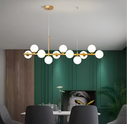 Lustra cu bec moderna LOFT Pavilion, 11x G9, Auriu, Metal, Inaltime Reglabila Lustre Moderne Default Title Alessandro Design