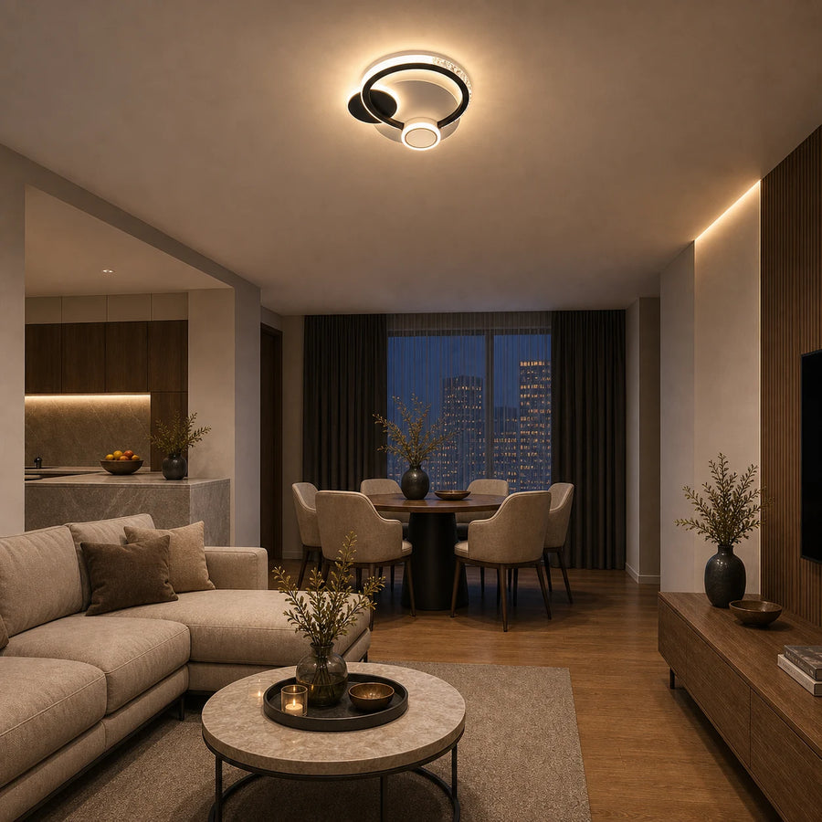 Crystal LED chandelier PRISMIQ 45W, 3 Circles, Cold/Warm/Neutral light, Black - 08_LL654-300BK.png