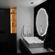 LED mirror 60cm, POLIGON Sensor MotionGlow Marcello, De-fogging system, Clock & Thermometer, Dimabila Mirrors Marcello Default Title Alessandro Design