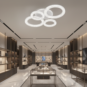 Linnea LED Chandelier with Remote Control, 74W, 3000K/4000K/6000K, Dimmable, White, Crystals LED Chandeliers with Remote Control Default Title Alessandro Design
