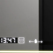 Rectangular LED mirror, 120x80cm, Venezia Marcello MotionGlow sensor, De-fogging system, Clock & Thermometer, Dimabila Marcello mirrors Default Title Alessandro Design