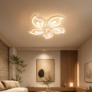 LED chandelier with remote control GLORIOSA 95W, 5 Petals, Cold/Warm/Neutral light, Dimmable, White LED chandelier with remote control Default Title Alessandro Design