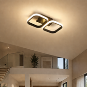 LED Chandelier VERTEX 21W, 2 Squares, Linear, Cold/Warm/Neutral light, Black LED Chandeliers Default Title Alessandro Design
