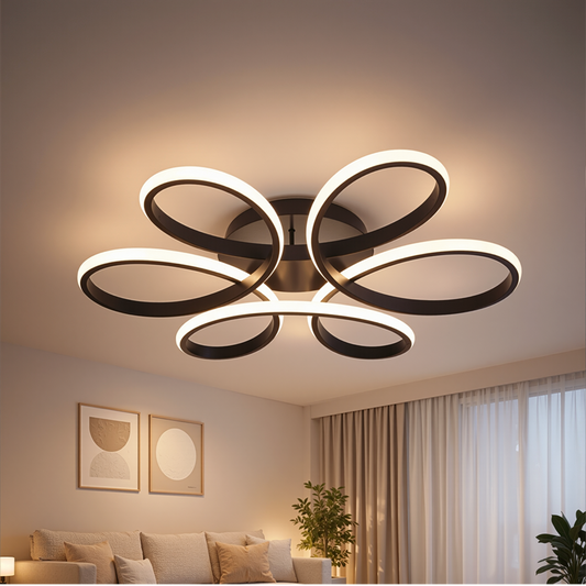 LED chandelier with remote control HELIX 63W, Cold/Warm/Neutral light, Dimmable, Black LED chandeliers with remote control Default Title Alessandro Design