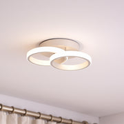 LED Chandelier VERTEX CIRCULA 21W, 2 Circles, Metal Frames, Cold/Warm/Neutral light, White LED Chandeliers Default Title Alessandro Design