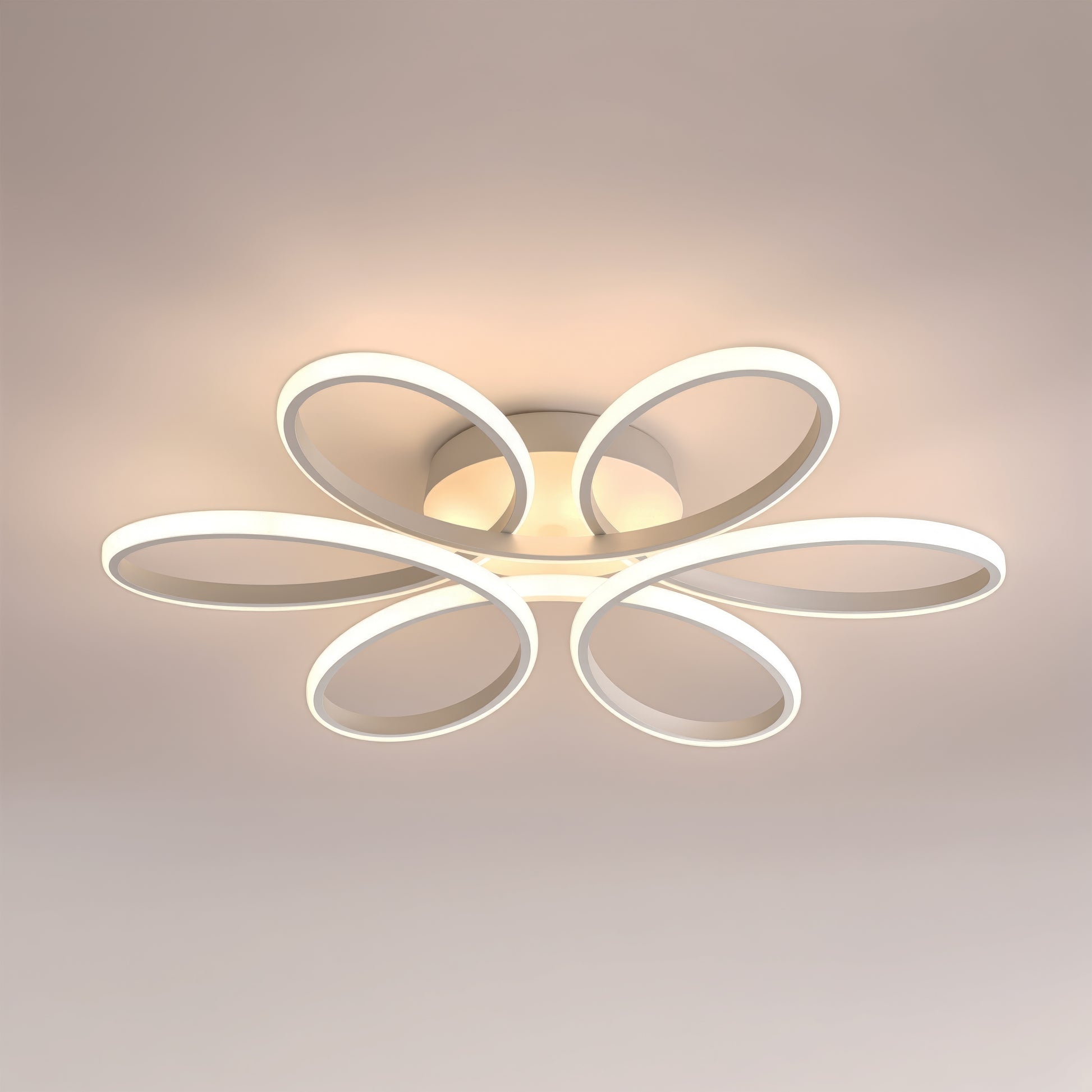 Lustra LED cu telecomanda ELIZA, 63W, lumina Rece/Calda/Neutra, Dimabila, Alb Lustre LED cu Telecomanda Default Title Alessandro Design