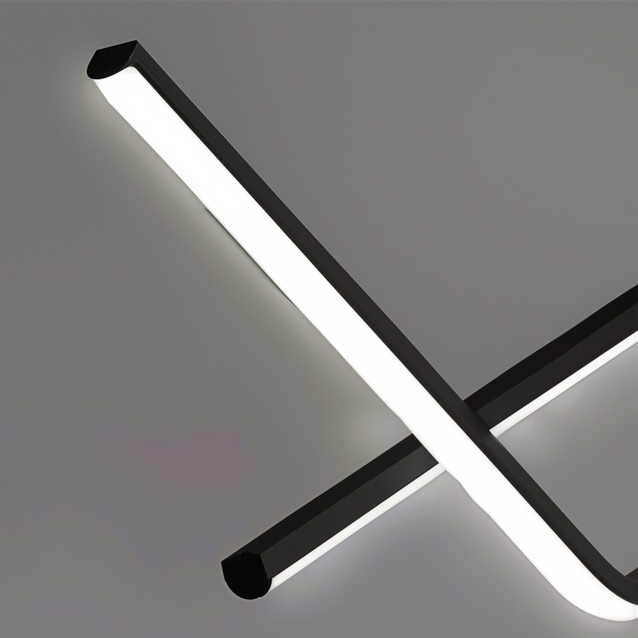 Suspended LED chandelier with remote control ZIGZAG 27W, Cold/Warm/Neutral light, Dimmable, Black, Height Adjustable LED Chandeliers with Remote Control Default Title Alessandro Design