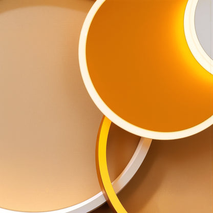 LED Chandelier with Remote Control KILLIAN 80W, 4 Circles, Cold/Warm/Neutral Light, Dimmable, Gold LED Chandeliers with Remote Control Default Title Alessandro Design