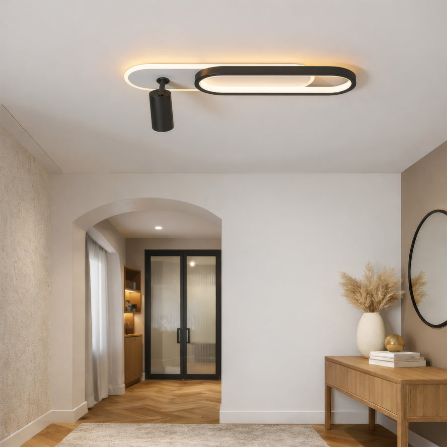 LED Chandelier with Adjustable Projector FISSO Camilla 49W, light 3000/4000/6000k, Black LED Chandeliers Default Title Alessandro Design