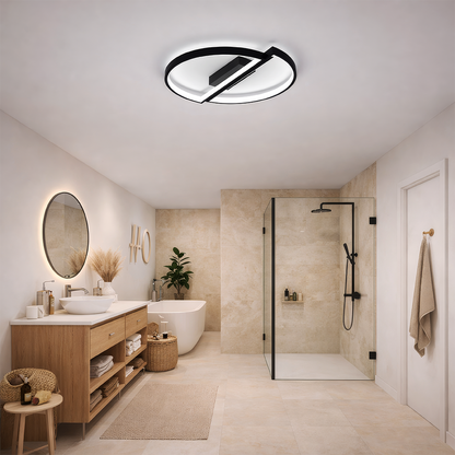 LED chandelier with remote control VECTOR ARCUS 52W, 2 Elements, Cold/Warm/Neutral light, Dimmable, Black LED chandeliers with remote control Default Title Alessandro Design
