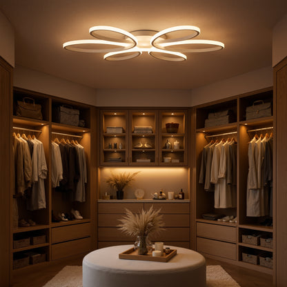 Lustra LED cu telecomanda ELIZA, 63W, lumina Rece/Calda/Neutra, Dimabila, Alb Lustre LED cu Telecomanda Default Title Alessandro Design