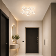 LED chandelier with remote control GLORIOSA 95W, 5 Petals, Cold/Warm/Neutral light, Dimmable, White LED chandelier with remote control Default Title Alessandro Design