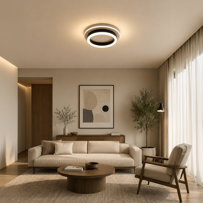 MODERN LED Chandelier 25W, Diameter 20cm, Round, Cold/Warm/Neutral light, Black LED Chandeliers Default Title Alessandro Design
