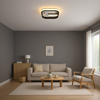 LED Chandelier VICTORIA 19W, Square, Cold/Warm/Neutral light, Black, White LED Chandelier Default Title Alessandro Design