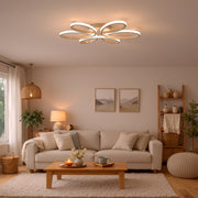 Lustra LED cu telecomanda ELIZA, 63W, lumina Rece/Calda/Neutra, Dimabila, Alb Lustre LED cu Telecomanda Default Title Alessandro Design