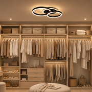 LED Chandelier with remote control RINOVA 66W, 2 Circles, Cold/Warm/Neutral light, Dimmable, Black LED Chandeliers with Remote Control Default Title Alessandro Design