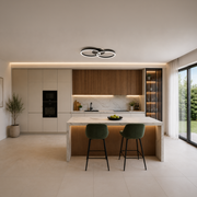 LED Chandelier with remote control RIGA LILITH 34W, 2 Circles, Cold/Warm/Neutral light, Dimmable, Black LED Chandeliers with Remote Control Default Title Alessandro Design