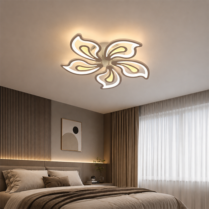 LED chandelier with remote control LILY 86W, 5 Elements, Cold/Warm/Neutral light, Dimmable, White LED chandelier with remote control Default Title Alessandro Design