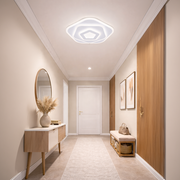 LED Chandelier with Remote Control PENTAGON 59W, 40cm, Cold/Warm/Neutral Light 3000K/4000K/6000K, White, Metal and Acrylic LED Chandeliers with Remote Control Default Title Alessandro Design