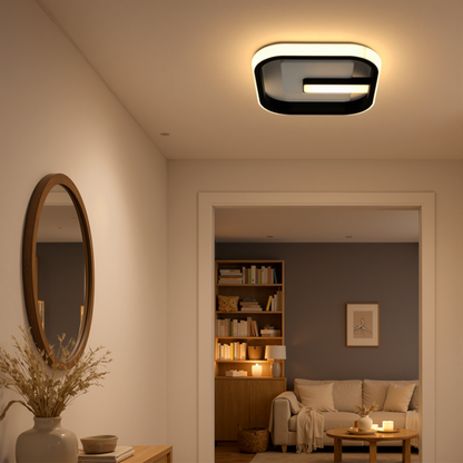 LED Chandelier VICTORIA 19W, Square, Cold/Warm/Neutral light, Black, White LED Chandelier Default Title Alessandro Design