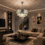 Crystal Chandelier WINDSOR Nobile 5xE14, Diameter 39cm, Shiny Chrome, Adjustable Height Crystal Chandeliers Default Title Alessandro Design