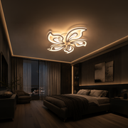 LED chandelier with remote control GLORIOSA 95W, 5 Petals, Cold/Warm/Neutral light, Dimmable, White LED chandelier with remote control Default Title Alessandro Design