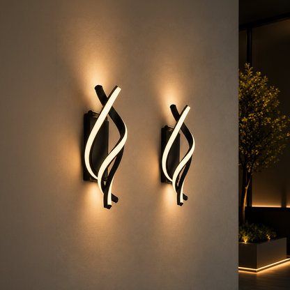 Reid 13W LED wall light, Cold/Warm/Neutral light, Black Indoor wall lights Default Title Alessandro Design