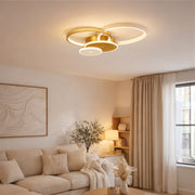 LED Chandelier with Remote Control KILLIAN 80W, 4 Circles, Cold/Warm/Neutral Light, Dimmable, Gold LED Chandeliers with Remote Control Default Title Alessandro Design