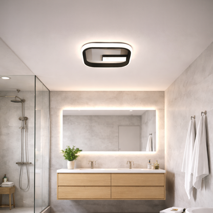 LED Chandelier VICTORIA 19W, Square, Cold/Warm/Neutral light, Black, White LED Chandelier Default Title Alessandro Design