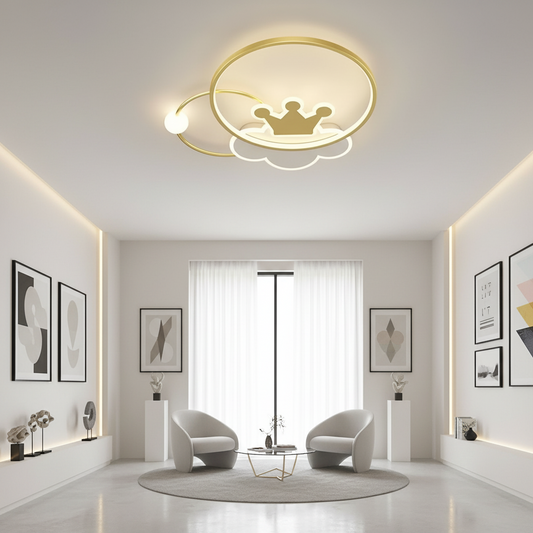 Rafael LED Chandelier with Remote Control, 58W, Dimmable, 3000K/4000K/6000K, Gold LED Chandeliers with Remote Control Default Title Alessandro Design