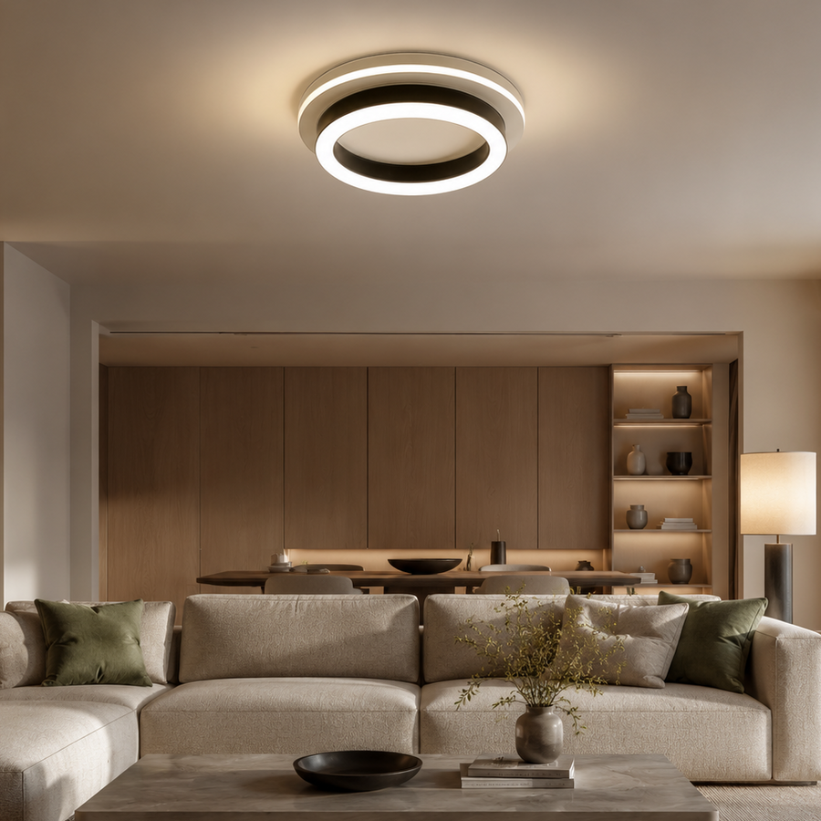 MODERN LED Chandelier 25W, Diameter 20cm, Round, Cold/Warm/Neutral light, Black LED Chandeliers Default Title Alessandro Design