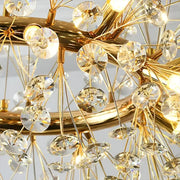 MINUET Crystal Chandelier 9x G9, Diameter 50cm, Shiny Gold, Adjustable Height Modern Chandeliers Default Title Alessandro Design
