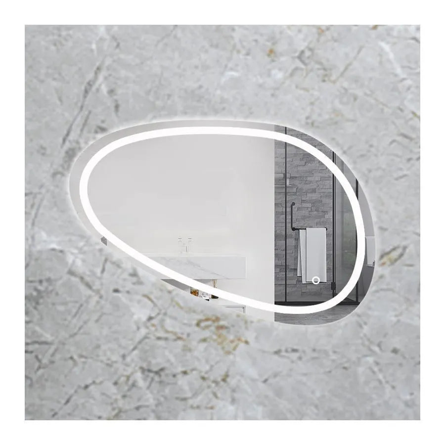 LED mirror, 80x45cm, Disegno Touch Marcello, Demister System, Dimabila Mirrors Korman E Default Title Alessandro Design