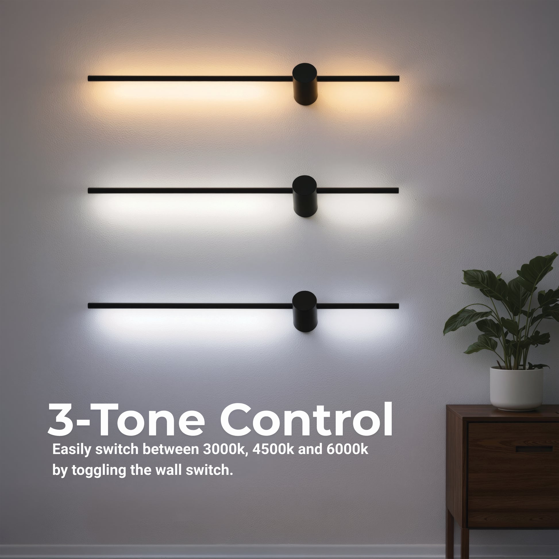 Angelique LED wall light 24W Black White Indoor wall lights Default Title Alessandro Design