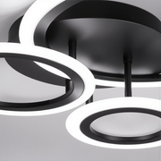LED Chandelier with remote control BETTY 40W, 3 Circles, Cold/Warm/Neutral light, Dimmable, Black LED Chandeliers with Remote Control Default Title Alessandro Design
